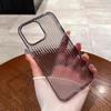 Роскошный силиконовый мягкий чехол с гофрированным узором для iPhone 16 15 14 13 12 11 Pro Max, матовый прозрачный, ультратонкий, противоскользящий