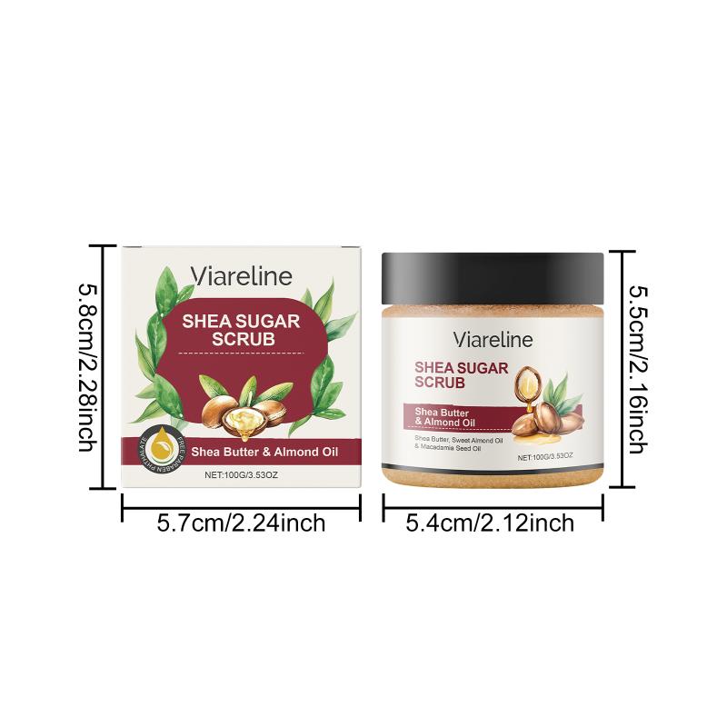 Almond Oil Body Scrub Gentle Cleansing Moisturizing Hydrating Delicate Smooth Body Skin Care