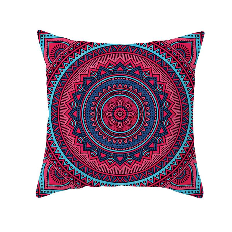Moroccan Polyester Pillowcase 45x45cm Bohemian Hippie Sofa Cushion Cover Geometric Mancha Lo Print Home Decor Pillowcase
