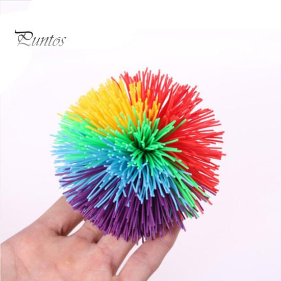 1/2/10/15 шт. силиконовый мяч-обезьянка, тянущийся, снимающий беспокойство, красочный сенсорный мяч, портативный, дорожный, радужный, надувной, с помпоном, мяч для снятия стресса, вечеринка