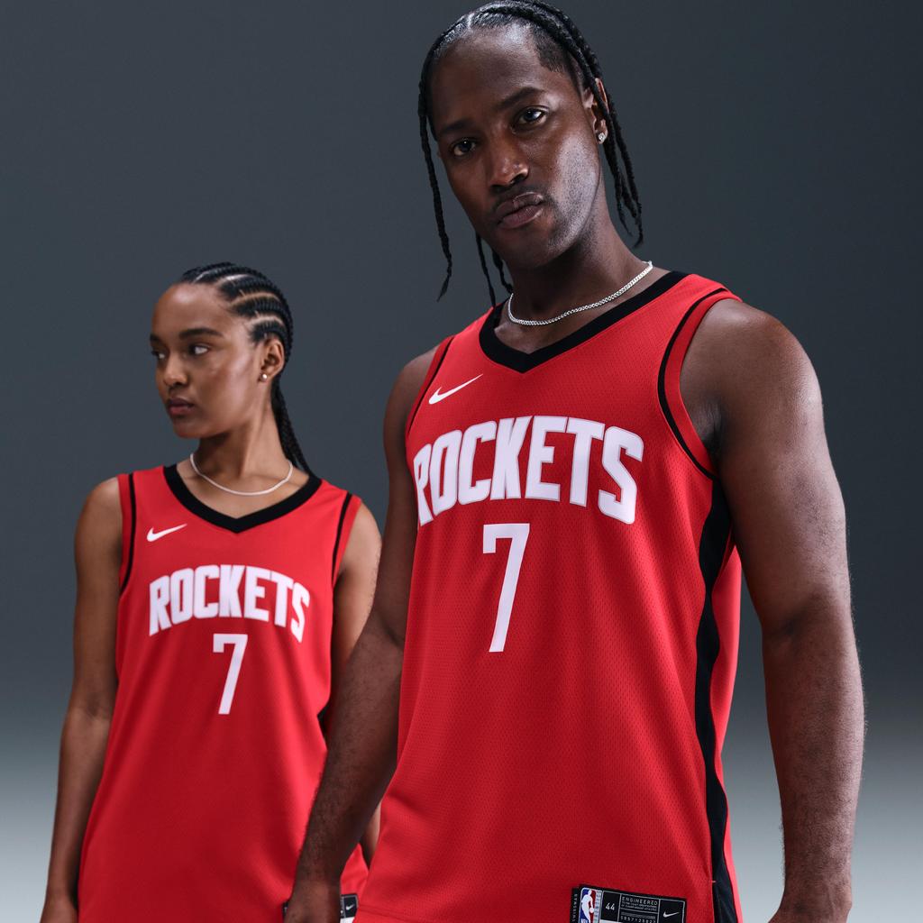 Nike × NBA Swingman Хьюстон Рокетс Кевин Дюрант #7 Фан-версия Ограниченная взрослая майка Баскетбольная майка-майка Унисекс майка DN2006-673