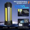 Кемпинговый фонарь COB LED с высокой яркостью: Выдвижная удочкодержатель и кронштейн для уличной рыбалки, многофункциональное использование
