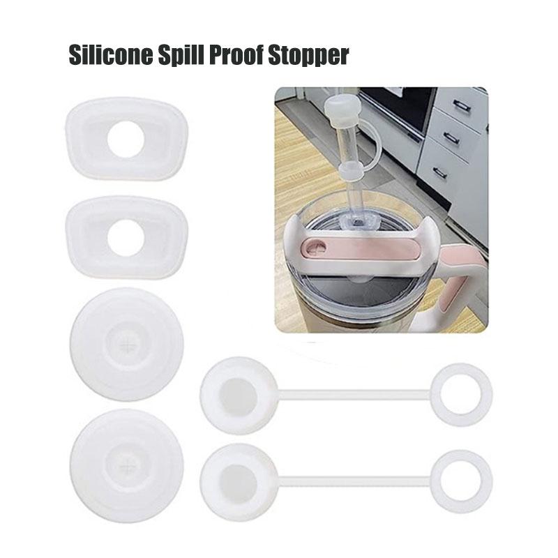2 шт. силиконовых пробок для защиты от проливания, совместимых с чашкой Stanley Cup 1.0/2.0 40 унций/30 унций, стакан для воды, аксессуары для защиты от протечек