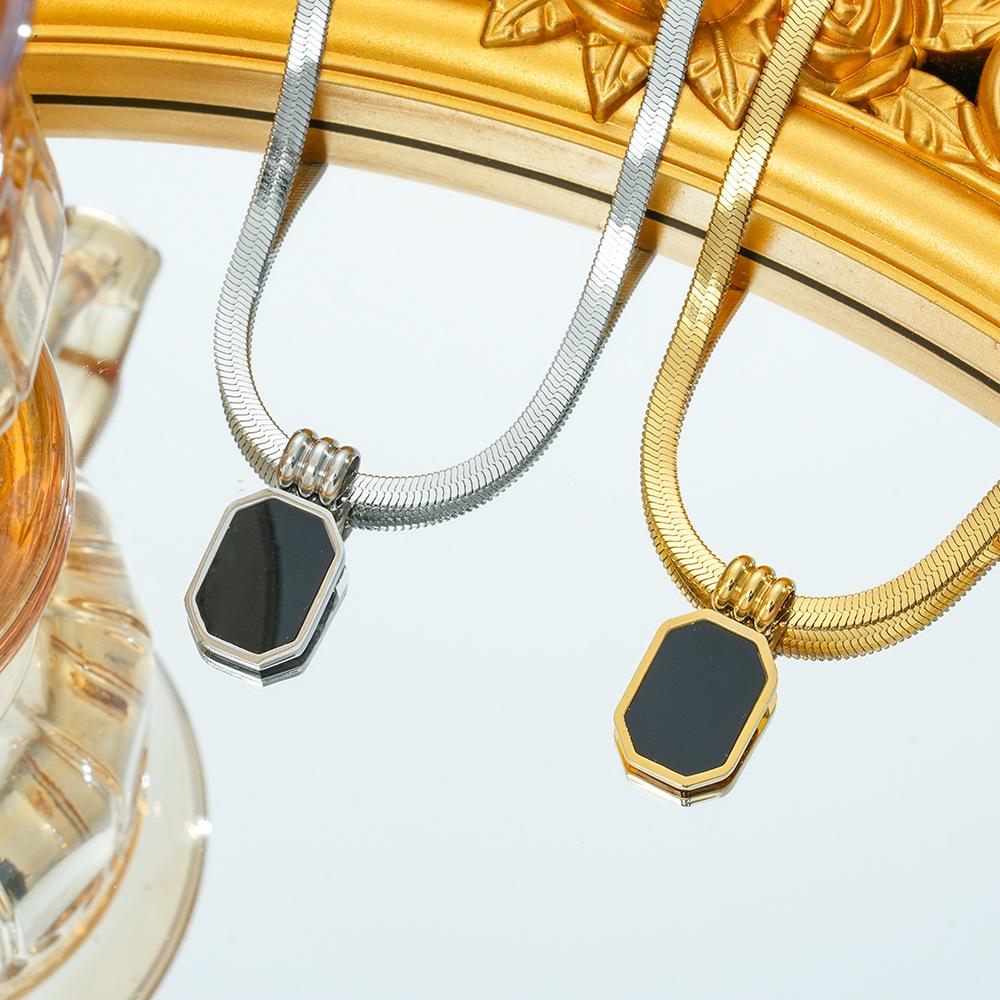 Горячая Распродажа Ожерелье Черный Квадрат Новая Ниша Ключичная Цепочка