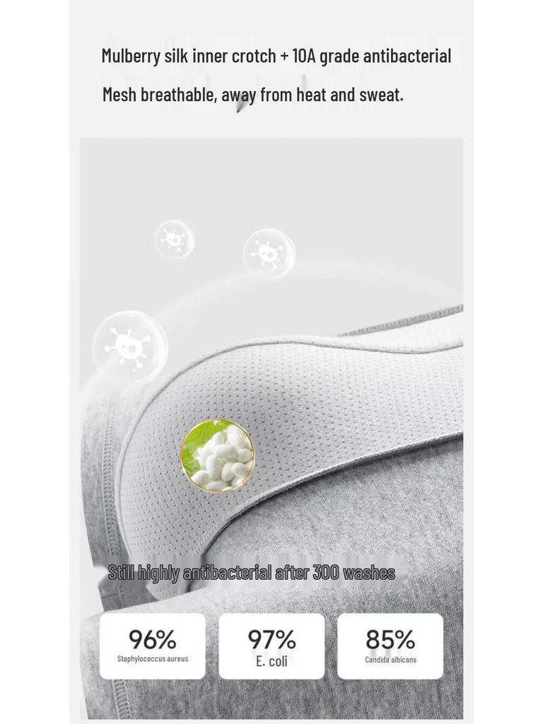 Nanjiren Мужские боксеры-брифы из 100% хлопка с антибактериальным эффектом 10A