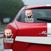 Забавная наклейка "Boss Baby: Малыш в машине", Водонепроницаемая виниловая декаль, Мультяшный знак безопасности для бампера или окна автомобиля