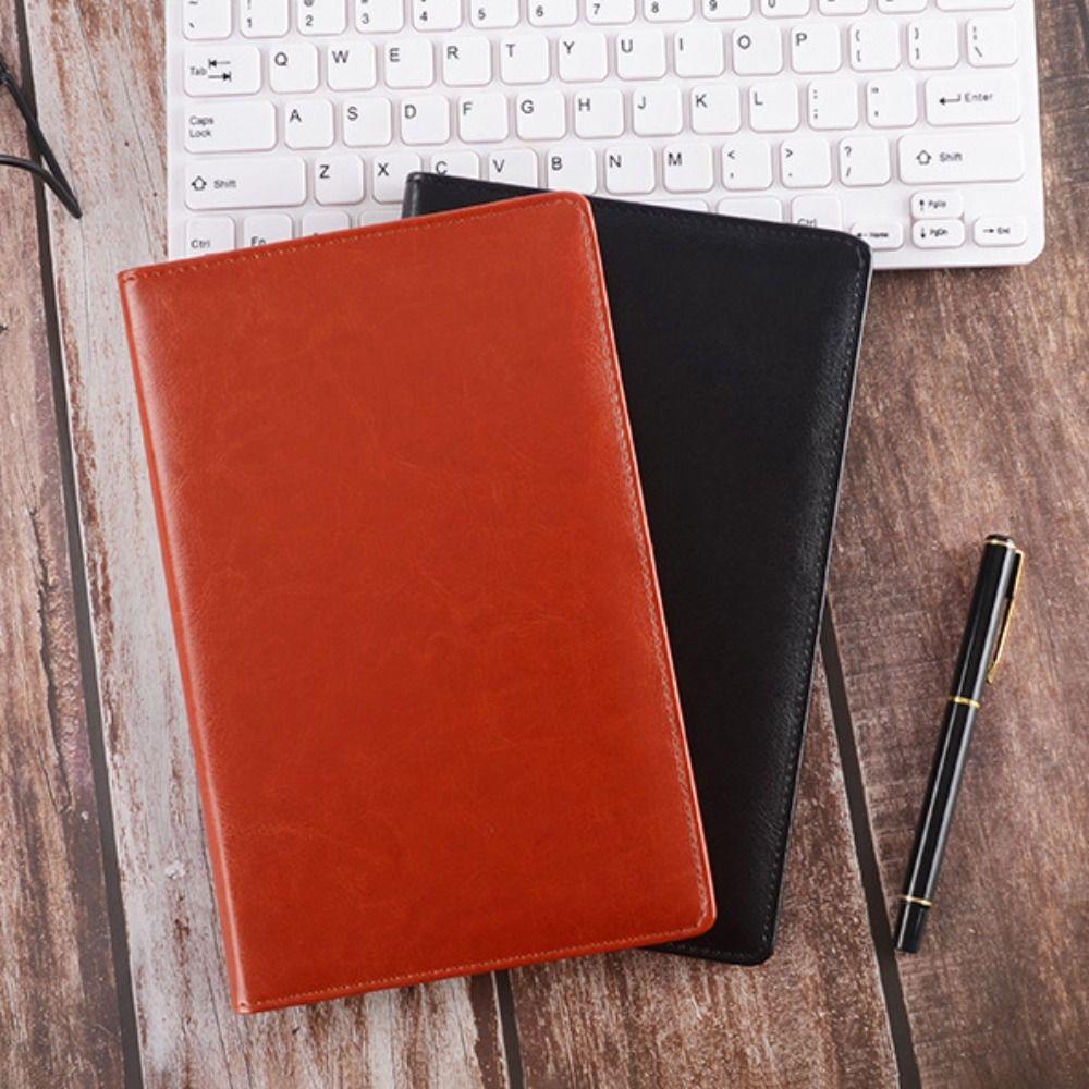 PU Leather A5 File Folder With Elastic Pen Insert Waterproof Business Meeting Contract Clamp Card Slot Clipboard Document Clip
