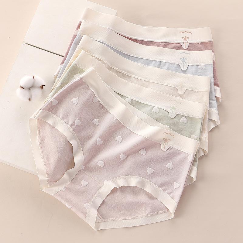 Underwear Women Cotton 7A Antibacterial Crotch Seamless Briefs Breathable Antibacterial Briefs