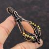 Sun Sitara Pendant Copper Wire Wrapped Pendant Handmade Pendant Copper Wire Wrapped Jewelry Gemstone Pendant Gift For Him Sun Sitara Jewelry