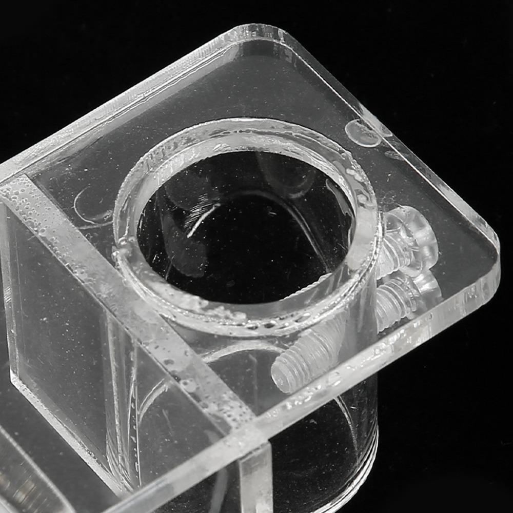 Single Hole Acrylic Aquarium Pipe Clip High Transmittance Fish Tank Pipe Clip Fish Tank