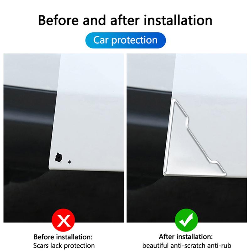 AENTC1 2pcs Silicone for Porsche Boxster Cayman Cayenne 911 Macan Panamera Car Door Corner Protector Anti-Collision Scratch Cover