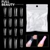 60Pcs Transparent Nail Art Quick Building Poly Gel Nail Extension Mold Forms Manicure Tool