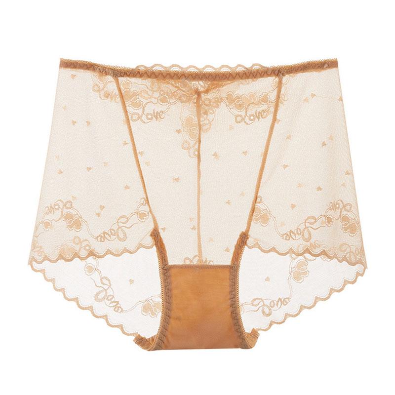 Женское нижнее белье Ice бесшовное дышащее кружевное нижнее белье с высокой талией и сетчатым бельем