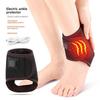 USB Electric Heating Foot Ankle Wrap Heated Ankle Brace Compression Heating Foot Pad Adjustable J5G1