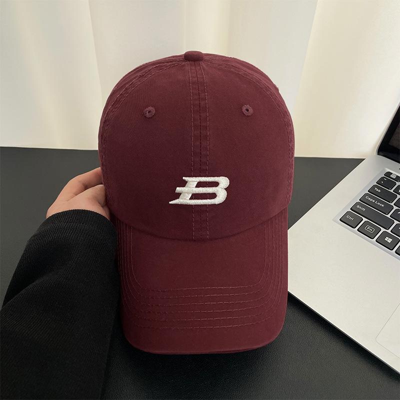 Letter Embroidered Baseball Cap Children's Summer Outdoor Wide Brim Versatile Sun Hat Showing Face Small Sun Protection Peaked Cap Men