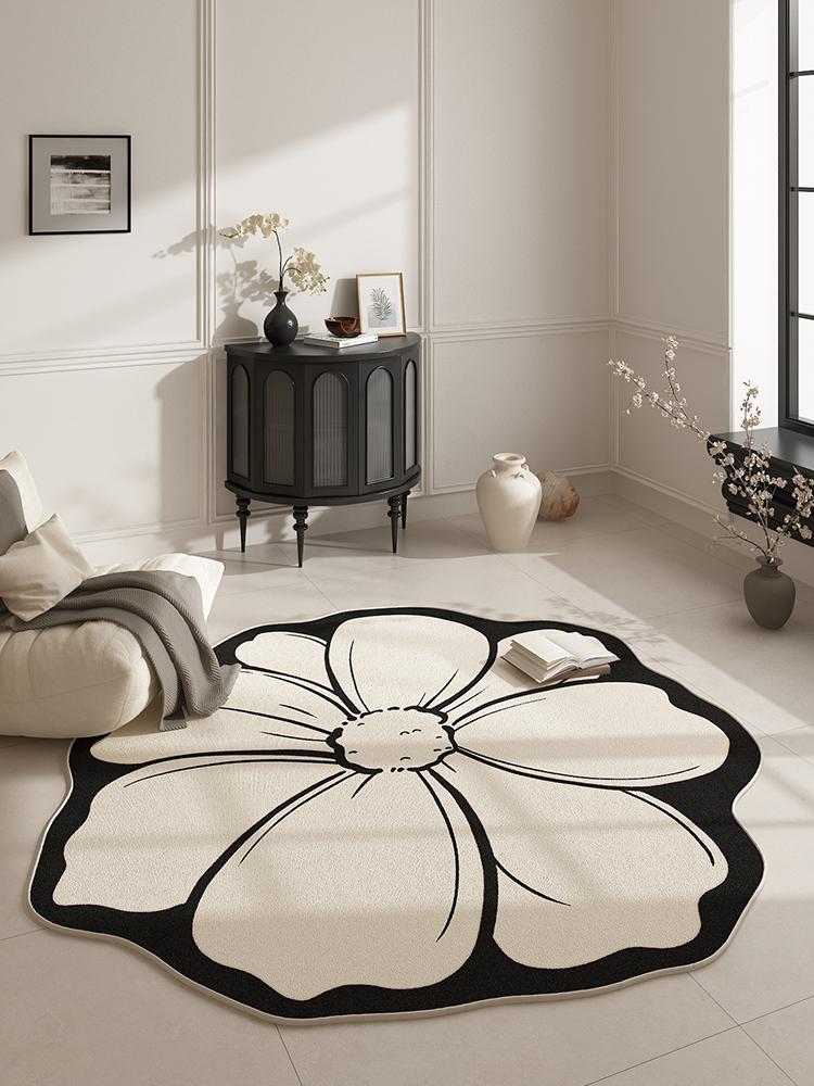 Modern Style Living Room Decoration Soft Carpet Flower Pattern Rugs for Bedroom Washable Cloakroom Floor Mat Anti-slip Study Rug