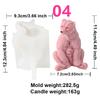 3D Animal Bear Squirrel Silicone Candle Molds DIY Cat Frog Soap Resin Crafts Plaster Making Mould Home Decor Gift