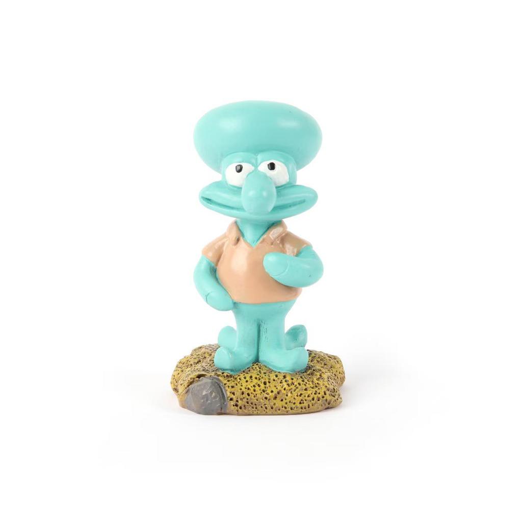 Набор декора для аквариума Губка Боб: Домик-ананас и укрытия для аквариума