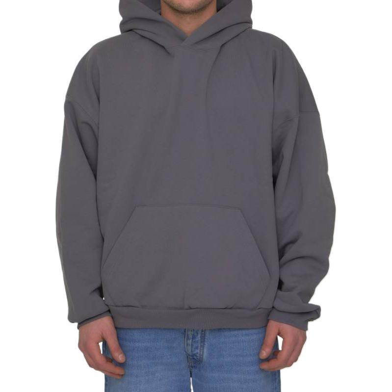 Balenciaga Care Label Hoodie Middle Fit 'Grey Black' Men's 725565TNVL61219