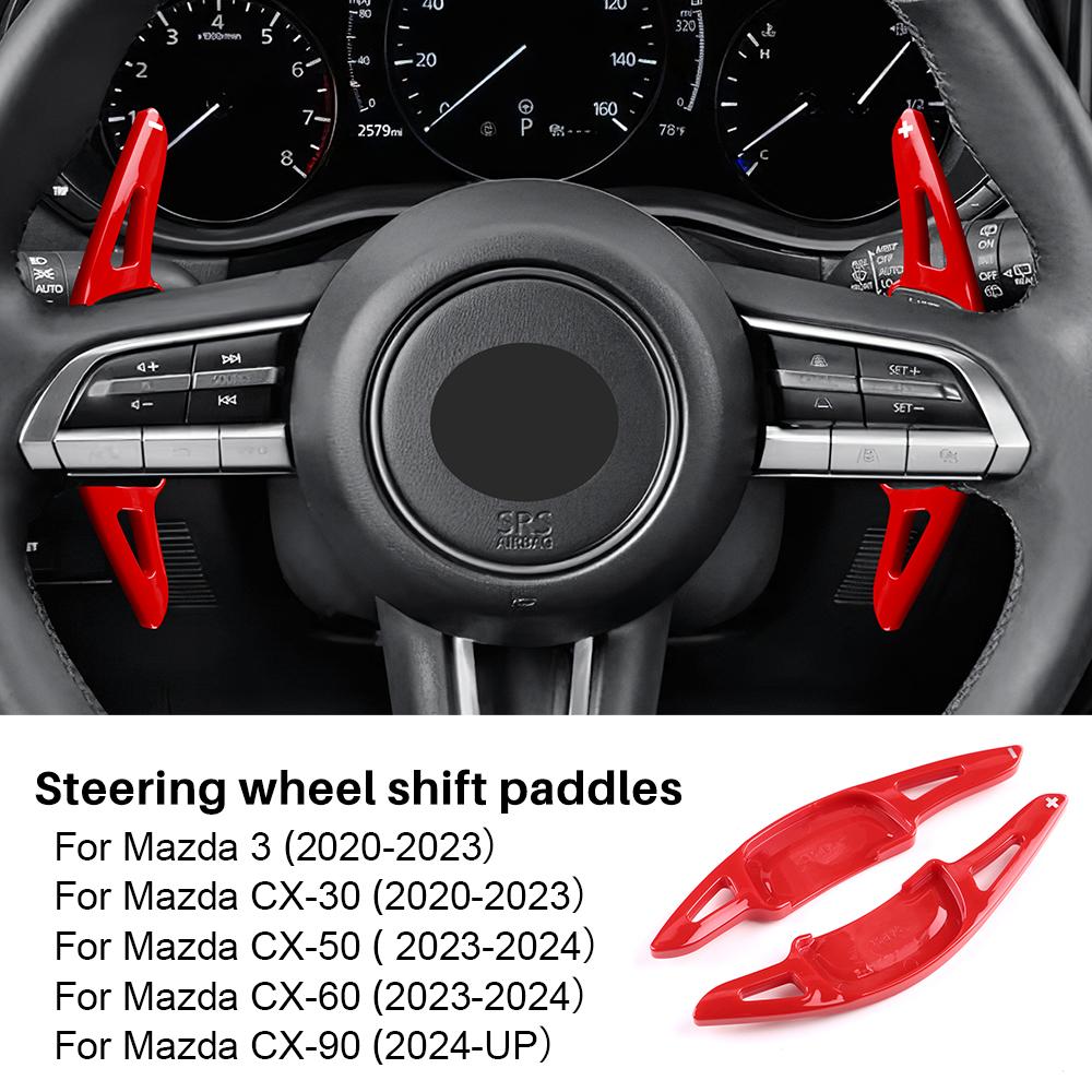 2 шт. Спортивные подрулевые лепестки переключения передач для Mazda 3 BP CX30 CX-30 CX50 CX-50 CX60 CX-60 CX90 CX-90 MX30 MX-30