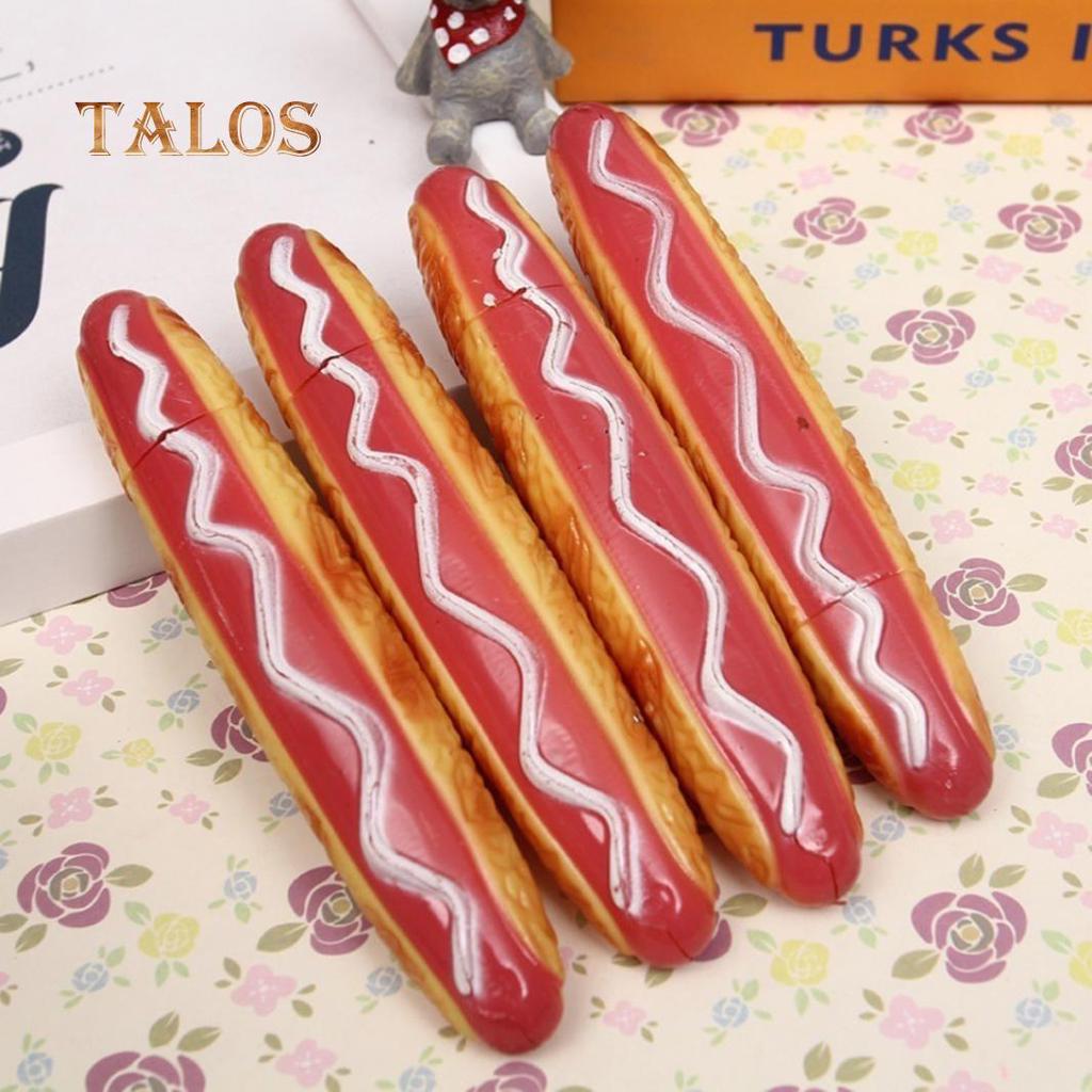 Creative Pizza  Dog Bread Ballpoint Pen Magnetic Fridge Sticker Home Decor Writting Instruments