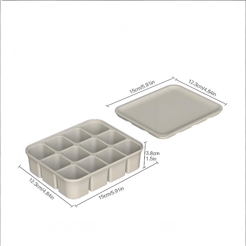 Silicone Ice Cube Trays With Lids Flexible Ice Molds Easy Release For Cocktails Juice Kitchen Bar