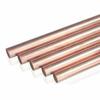 3/4/5/6/8/10/12mm Diameter Copper Round Bar Rod Milling Welding Metalworking 50-300mm Length