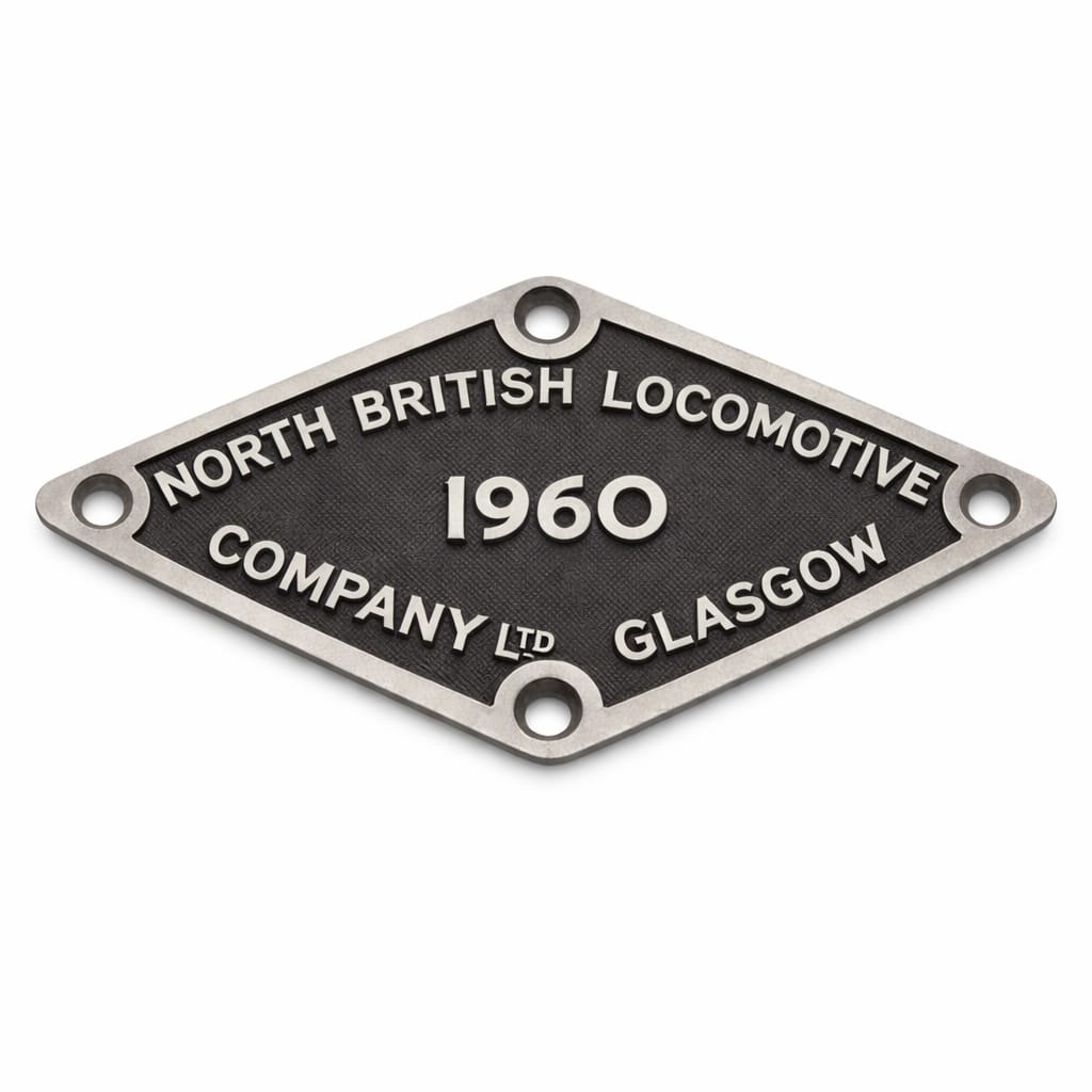 Diesel locomotive Name Plate 1960