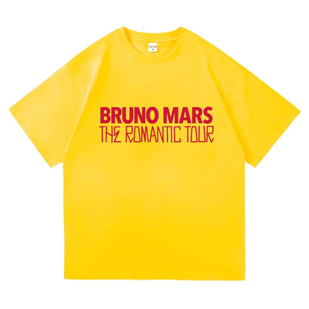 Bruno Mars The RoUnisextic Tour 2026 T Shirt Fashion Unisex Aesthetic Oversized Loose Tees Vintage 100% Cotton Tops Graphic T Shirts