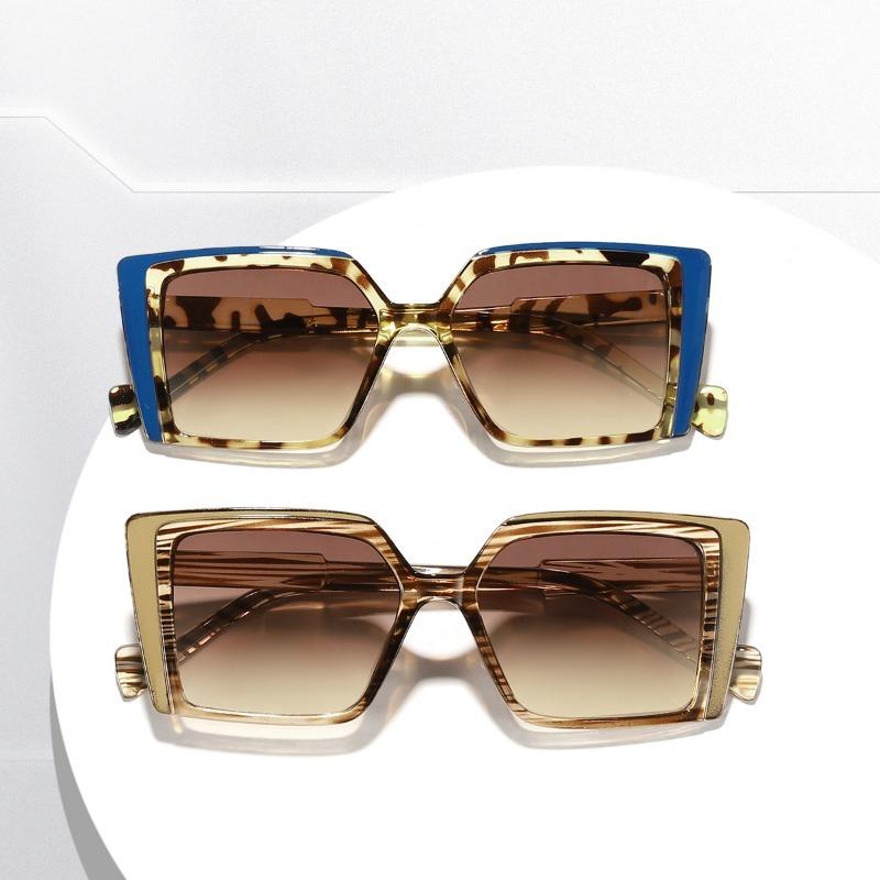 Non-polarized Women Retro Rectangle Sunglasses for Women Men Cat Eye Luxury Ins Brand Design Sun Glasses Shades Lady