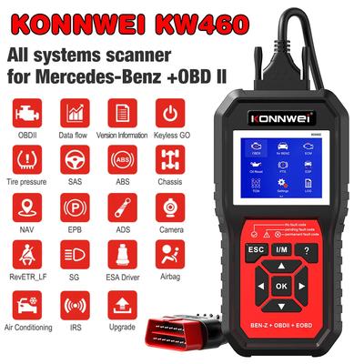 KONNWEI KW460 Obd2 сканер для Mercedes Benz ABS Airbag Oil ABS EPB DPF SRS TPMS Сброс всех систем Авто Диагностический инструмент