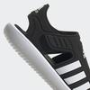 Adidas LWS08 Junior Summer Water Sandals for Boys and Sizes Size Closed-Toe Girls, 17-22cm, Black/White, 22.0cm