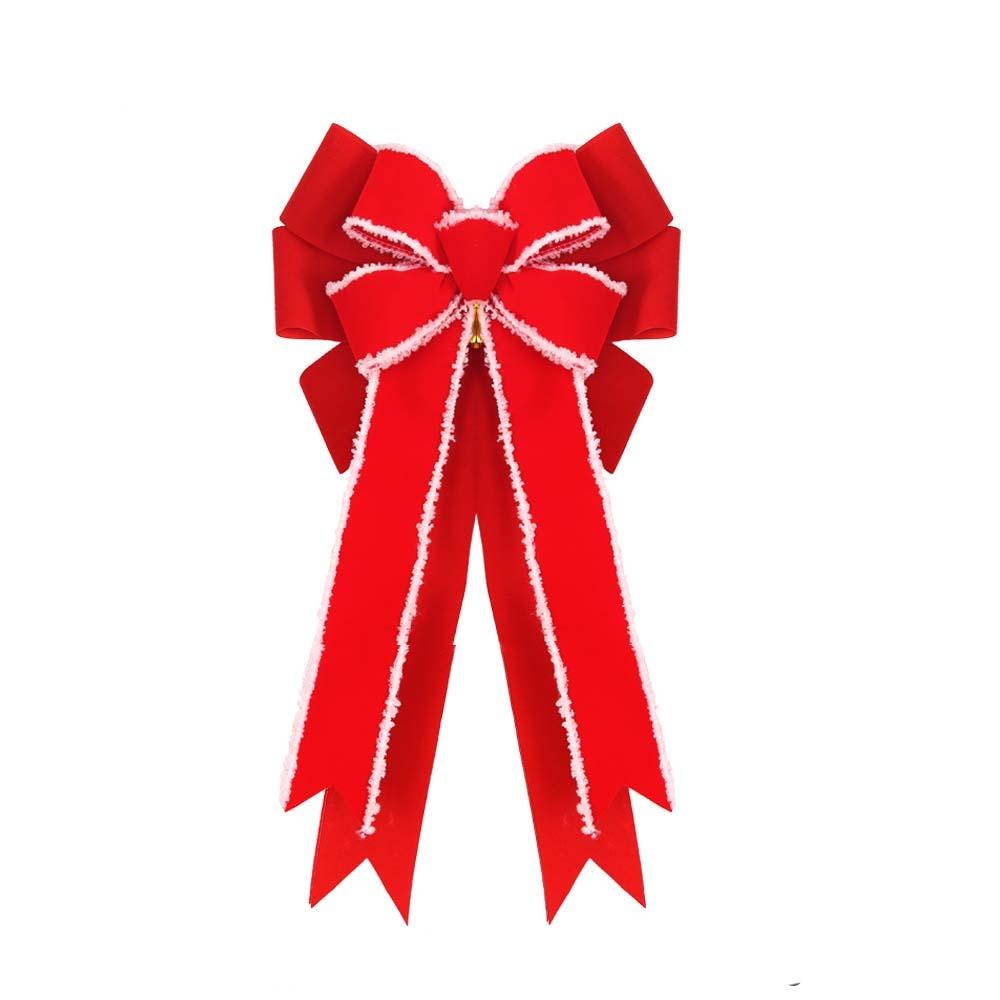 Large Size Christmas Wreath Bow Multiple Styles Present Ribbon Knot  New Year