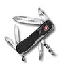 Victorinox Часы JOURNEY 1884 мужские с черным циферблатом, красным ремешком из паракорда, аксессуаром, кошельком, многофункциональным инструментом, резиновым ремешком в комплекте, кварцевым корпусом из нержавеющей стали (316