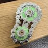 Metal Fidget Spinner Luminous Wheel Gear Chain Gyroscope Hand Spinner Chain Gear  Classic Toys
