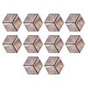 Шестиугольные Керамические Плитки с Имитацией Древесной Текстуры, Водонепроницаемые, Нескользящие Наклейки на Пол, Декор