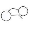 2pcsSet 10mm Round Plating Silver Motorcycle Rear Mirror Left & Right Side Rearview Mirror