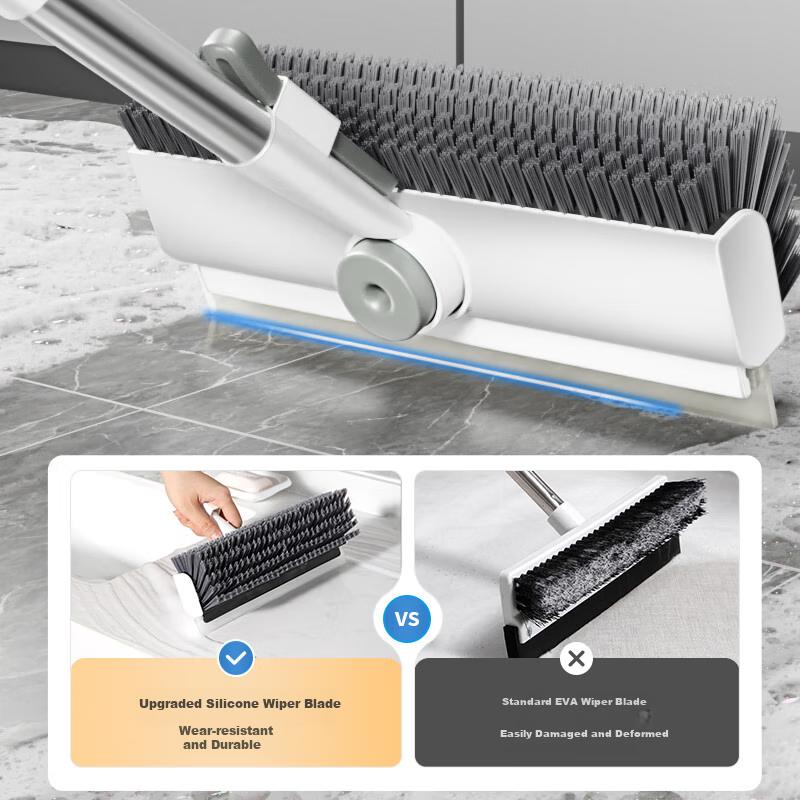 MARYYA Floor Scrubber Brush Hard Bristle Tile Bathroom Toilet Long Handle Floor Cleaning Brush