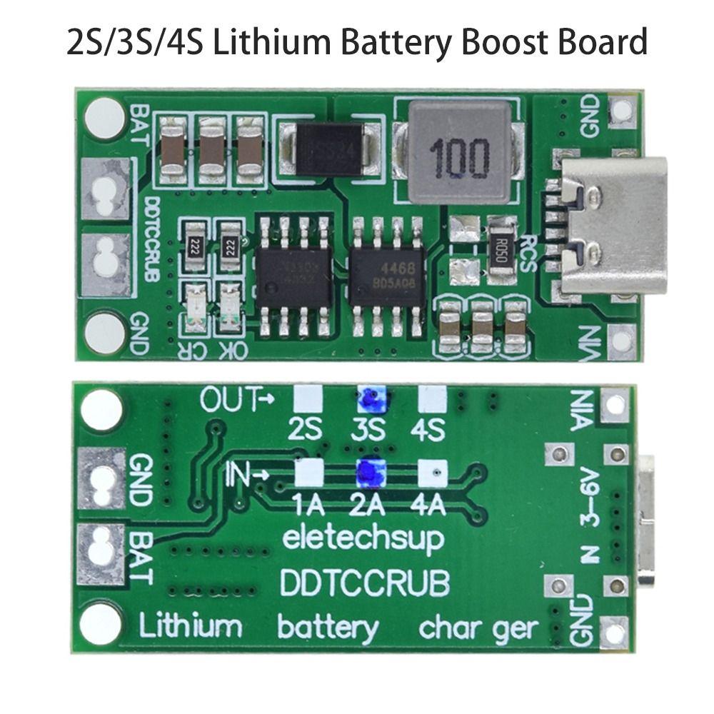 8,4 В, 12,6 В, 16,8 В, литий-ионное зарядное устройство, 18650, модуль повышения зарядки литиевой батареи 2S, 3S, 4S, повышающая плата