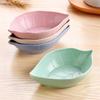New Nordic Style Leaf Small Plate Food Grade Wheat Straw Seasoning Plate Kitchen Vinegar Bowls Soy Sauce Plates Snack Plates