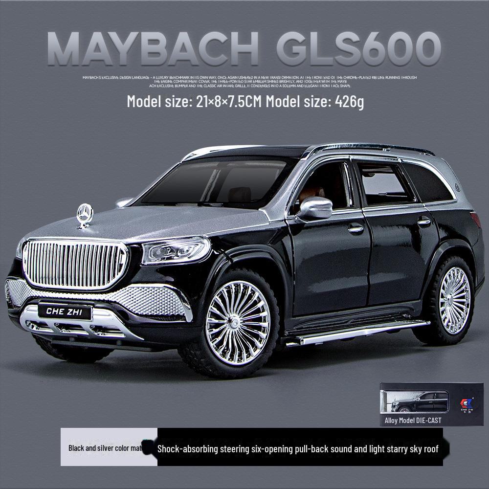 1:24 Mercedes-Benz Maybach GLS600 Alloy Model Car Toy - Детская имитация и демонстрационный элемент