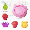 6-Inch Kitty Cat & Seashell Silicone Mold for Cake, Steamed Cake, Ice Making, Baking, and Children's Archaeological Excavation.