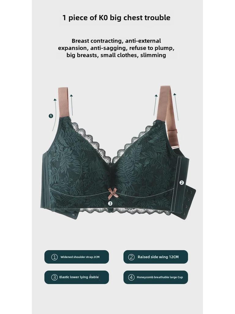 Full-Cup Anti-Sagging Bra for Large Sizes - Summer Comfort and Support
