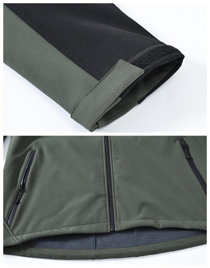 [Gopune] Мужская куртка Soft Shell для активного отдыха, водоотталкивающая военная парка, термобелье для скалолазания, джемпер, верхняя одежда, походная одежда, горная парка с