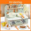 Wooden Mini Simulation Kitchen Utensil Cooking Set Children Toys For Play Role