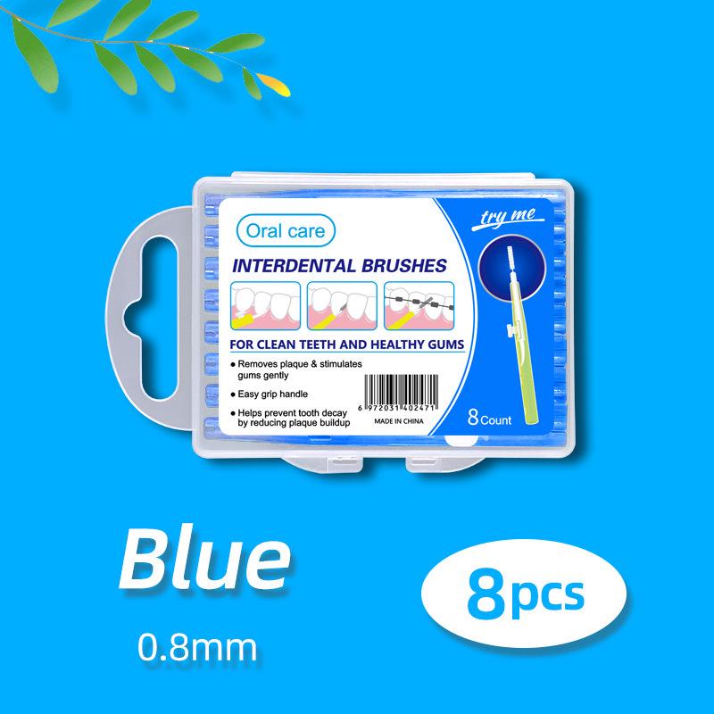 Выдвижная межзубная щетка пуш-пул для очистки промежутков