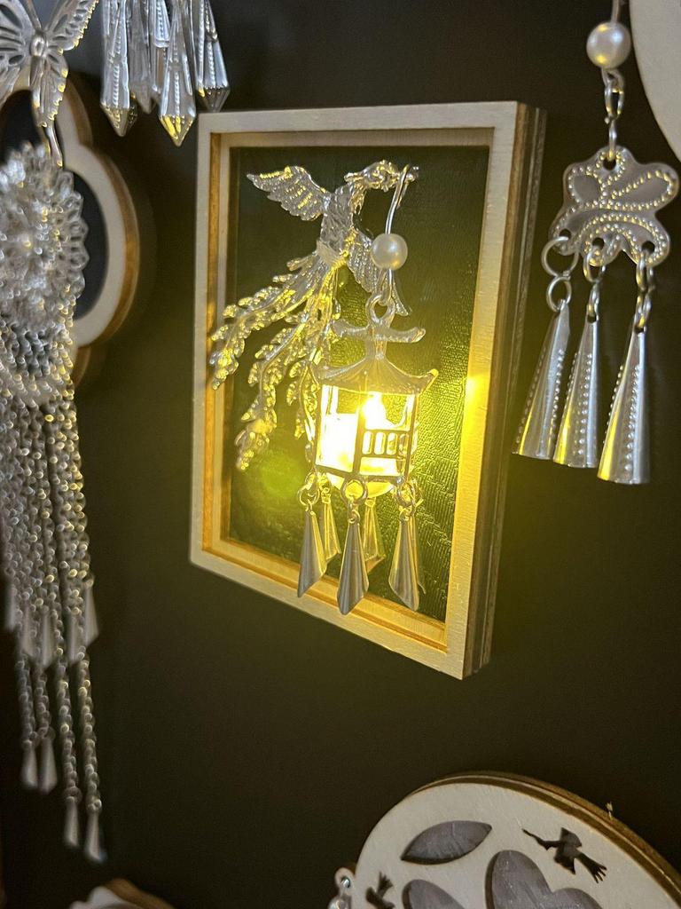 Светящийся магнит на холодильник в стиле парчи эпохи Сун