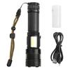 XHP70+COB Red and White Light Strong Brightness Zoom Flashlight Charging Torch Equipment
