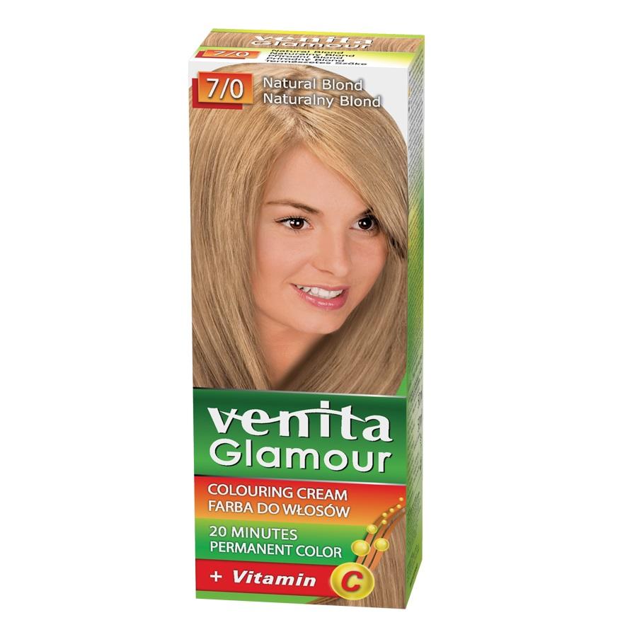 Venita Glamor Blonde 7/0 Permanent Hair Color - 100ml Professional Salon-Grade Dye