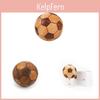 Teak Wood Soccer Decor With Traditional Joinery For Childrens Room And Gift